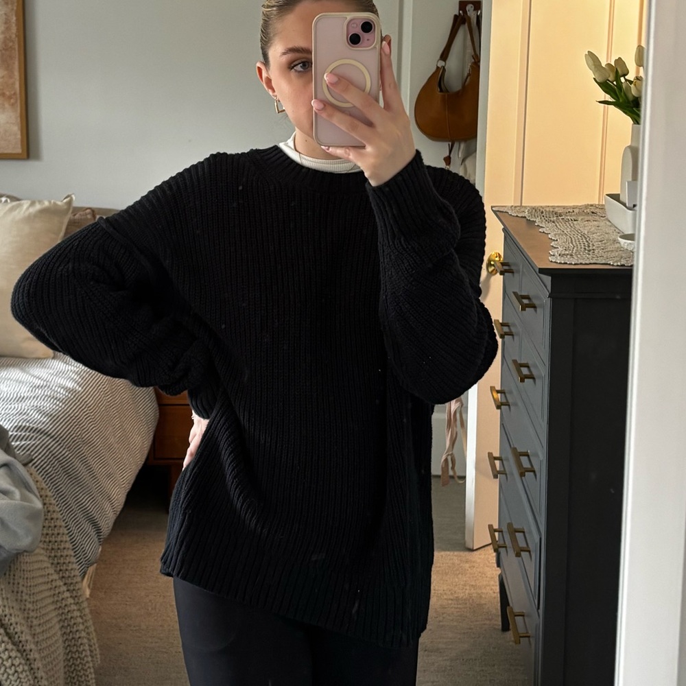 AE Oversized Black Sweater